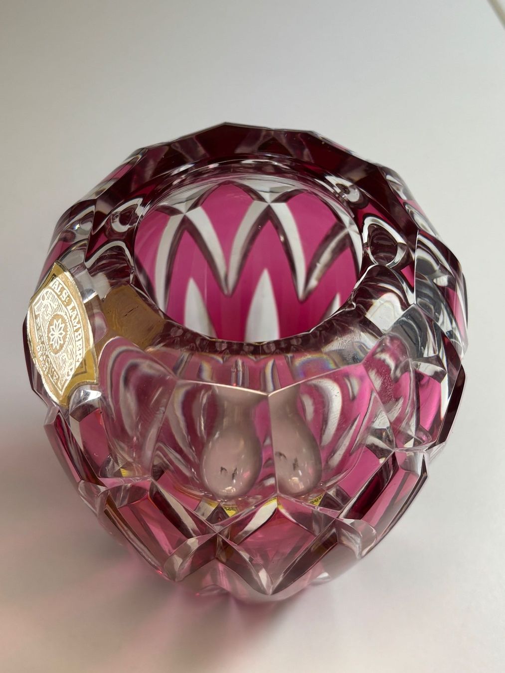 Vasi & Recipienti: Glas Vase Val Saint Lambert Kristallglas – Usato da Plasselb venduto da Mike760 6
