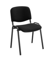 neuer Stapelstuhl ISO Basic, Gestell schwarz, schwarz