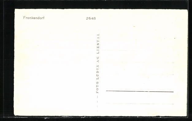 Cartoline postali: Frenkendorf, Ortsansicht aus der Vogelsc – Usato da Berlin venduto da bartko-reher 1