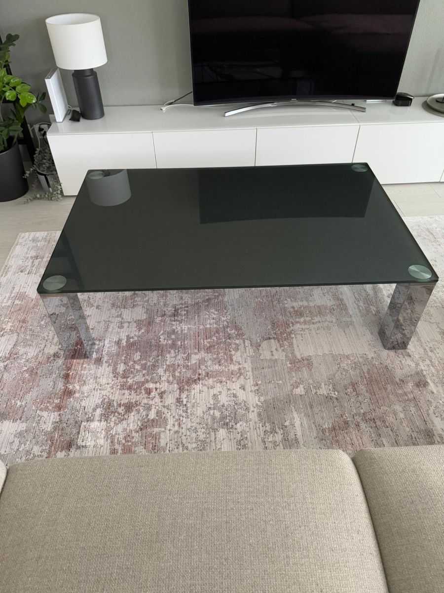 Tavoli: Glastisch Couchtisch Chrom – Usato da Zürich venduto da Nopipo 2
