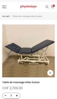 Table de massage électrique Atlas Suisse réglable hauteur ét