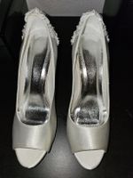 Chaussures Mariage Ivoire Perlées Dentelle T39 Élégant