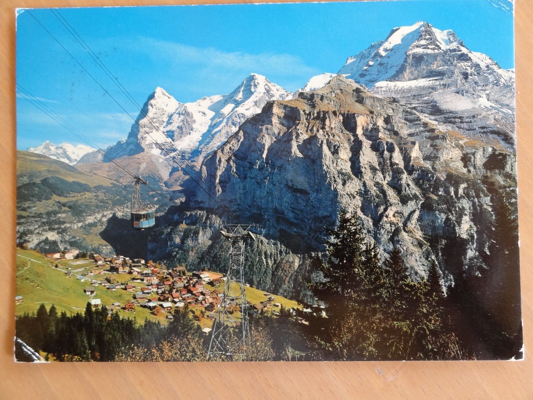 Ansichtskarten: Mürren - Schiltornbahn - 1976 – Gebraucht aus St Léonard von Riglin