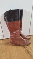 braune Lederstiefel Tamaris, Gr. 39