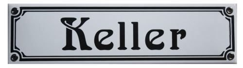 Insegne: Emailschild - Keller – Nuovo e nell'imballaggio originale da Ennetbürgen venduto da open24shop