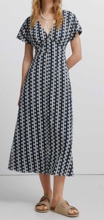Springfield Midikleid: Gr. L, blau (neu/ungetragen)