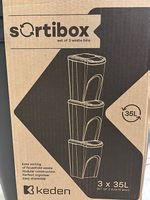 Mülltrennsystem stapelbare 3 Boxen à 35 L