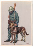 Bundesfeier 1937, Soldat mit Rettungshund, ungelaufen