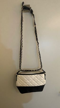 Handtasche, schwarz-weiss, wie neu! Super!