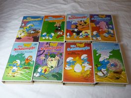 Rare VHS Erstausgabe - Die Schlümpfe 1-8 teil