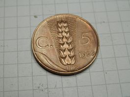 Italien 5 Centesimi, 1923