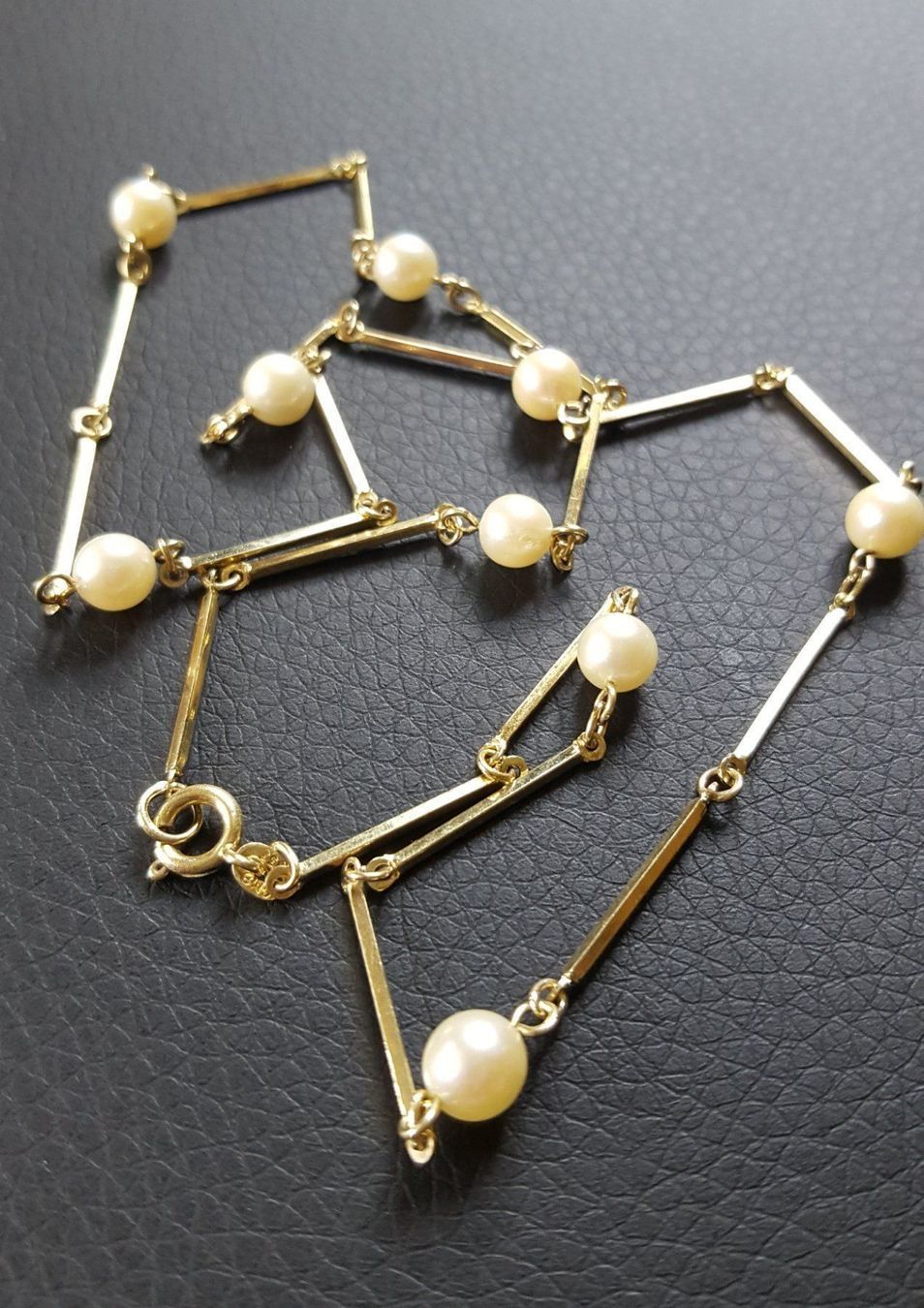Catenine: Gold kette Mit Perlen – Usato da Wald ZH venduto da Dasilver 5