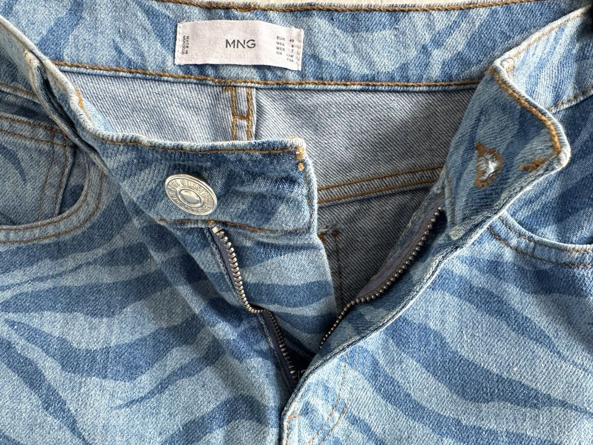 Mango Jeans: Mango Jeanshose mit Zebra-Print / Gr. 40 – Usato da Bern venduto da Fraeuleinhonig 3