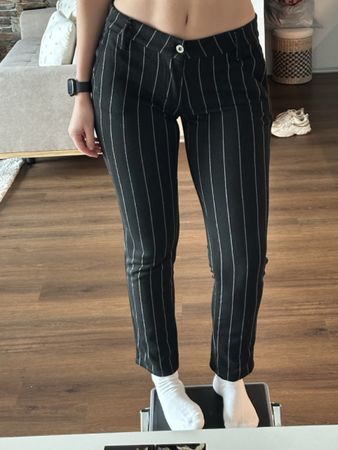 Please Stoffhose mit Nadelstreifen - M