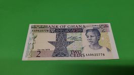 Ghana 2 Cedis Banknote, Jahrgang 1979, NEU