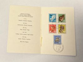 CH Pro Juventute  Briefmarkenheftchen Satz 1966