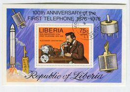Block "Telefon. Graham Bell". Liberia.