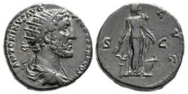 ANTONINUS PIUS AE Dupondius (140-144 AD). Rare bust !