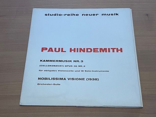 Vinyles: HINDEMITH: KAMMERMUSIK NR 3 - PALM / BOUR - WERGO – Neuf (Voir description) à Fahrwangen par Swirl2