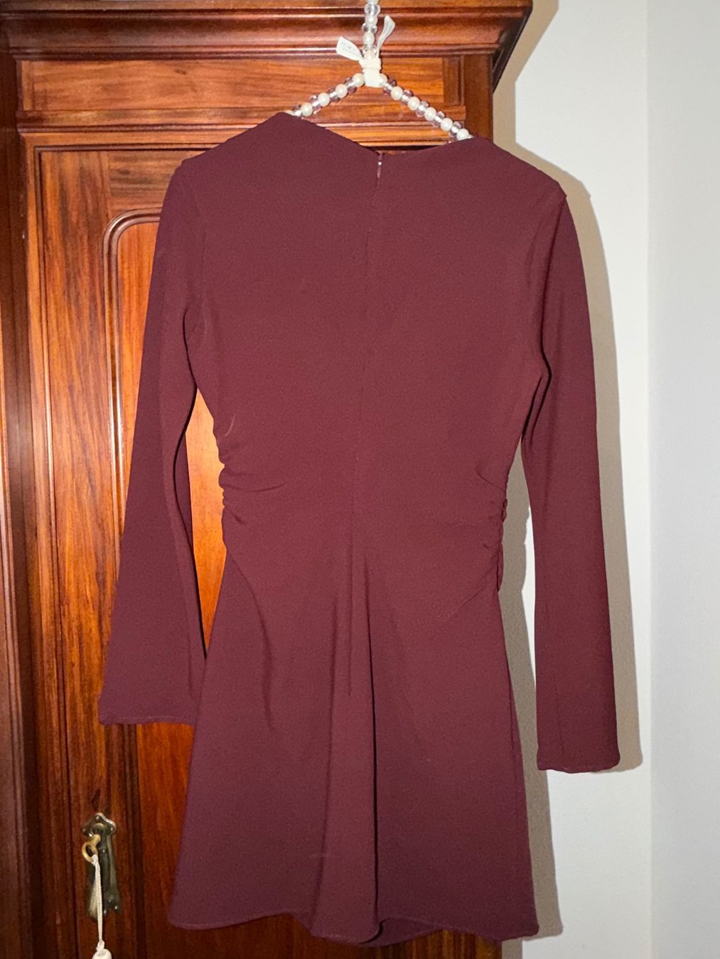 Mango Kleider: Mango Minikleid, Grösse XS, Weinrot – Gebraucht aus Basel von Blausara707 3