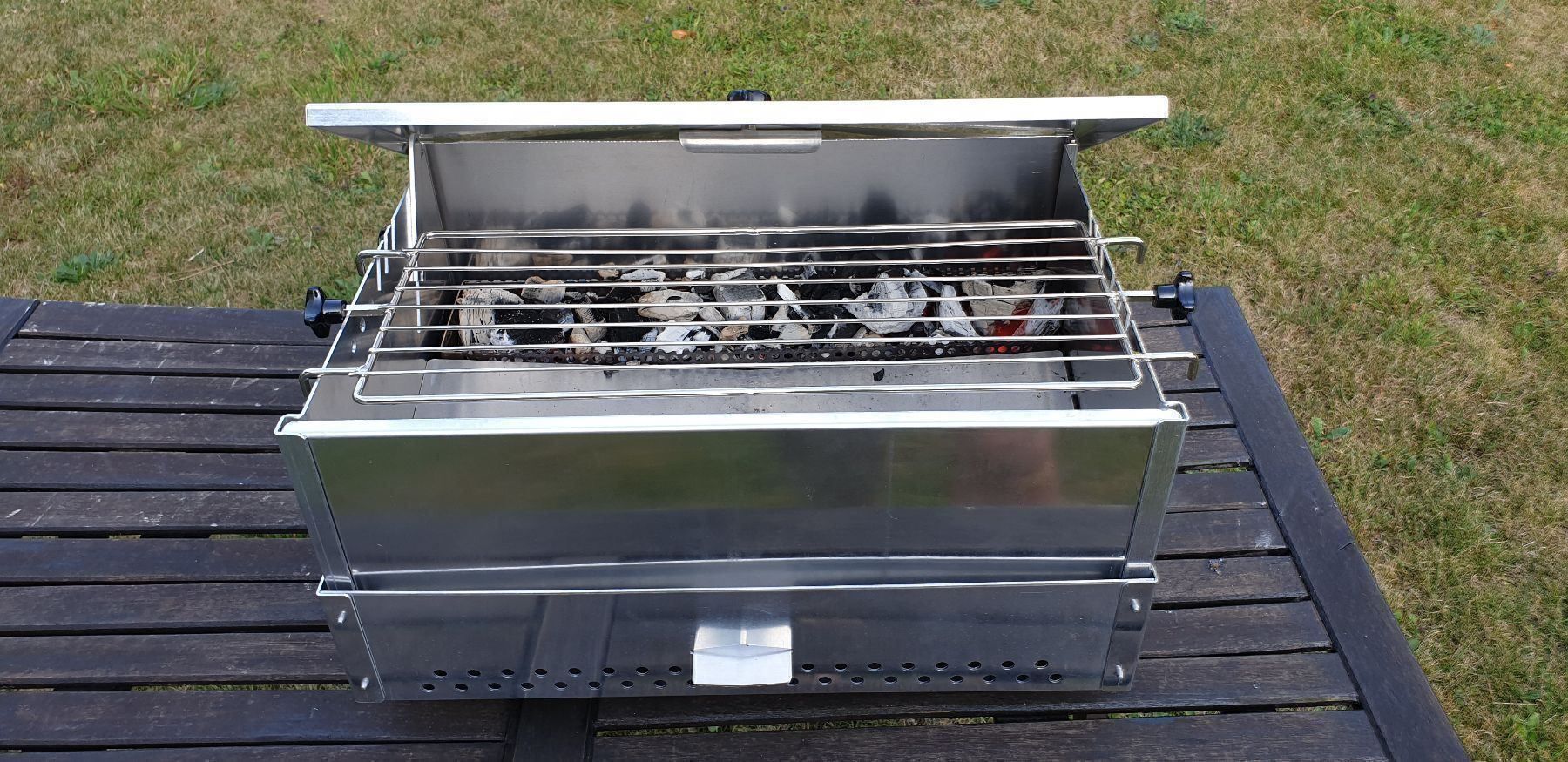 Griglie: Tischgrill Campinggrill – Nuovo e nell'imballaggio originale da Langenthal venduto da Physycer0 6