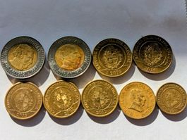 Uruguay circulating coins,delivery end of Oct