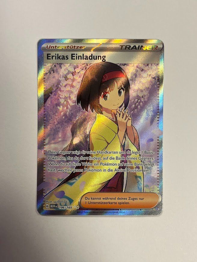 Pokémon Carte collezionabili: Pokemon - Erikas Einladung MEW 196 – Usato da schaan venduto da Schokoloco