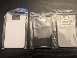 3 Silikon Kartenhalter selbstklebend für Smartphone