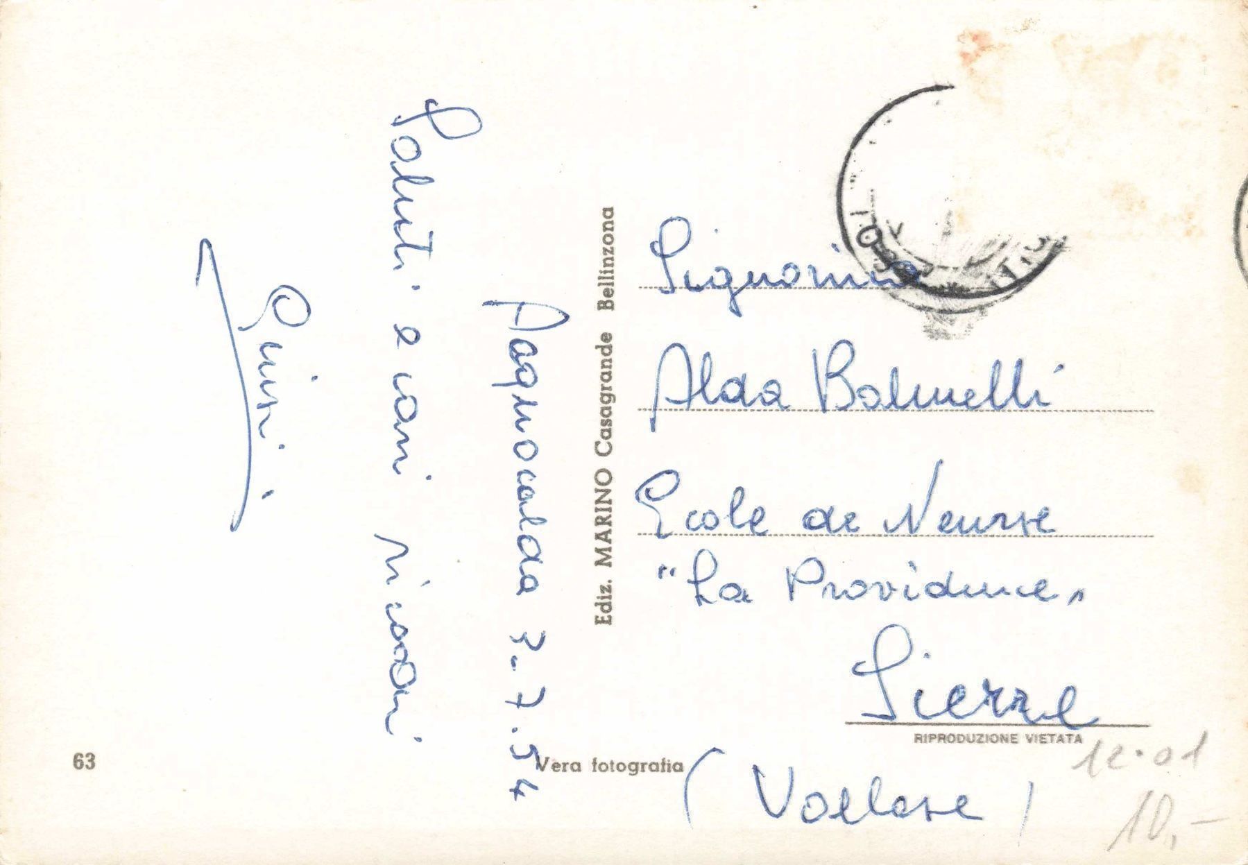 Cartoline postali: Acquacalda Lucomagno – Usato da Biasca venduto da Blenio71 1