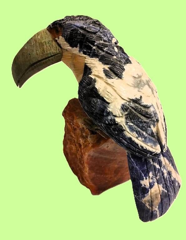 Statuette: Wunderschöner Vogel aus Edelstein, ca. 20cm hoch – Usato da Rheineck venduto da han_c85z 4