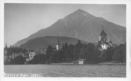 Spiez Niesen (BE) Blick auf den Thunersee