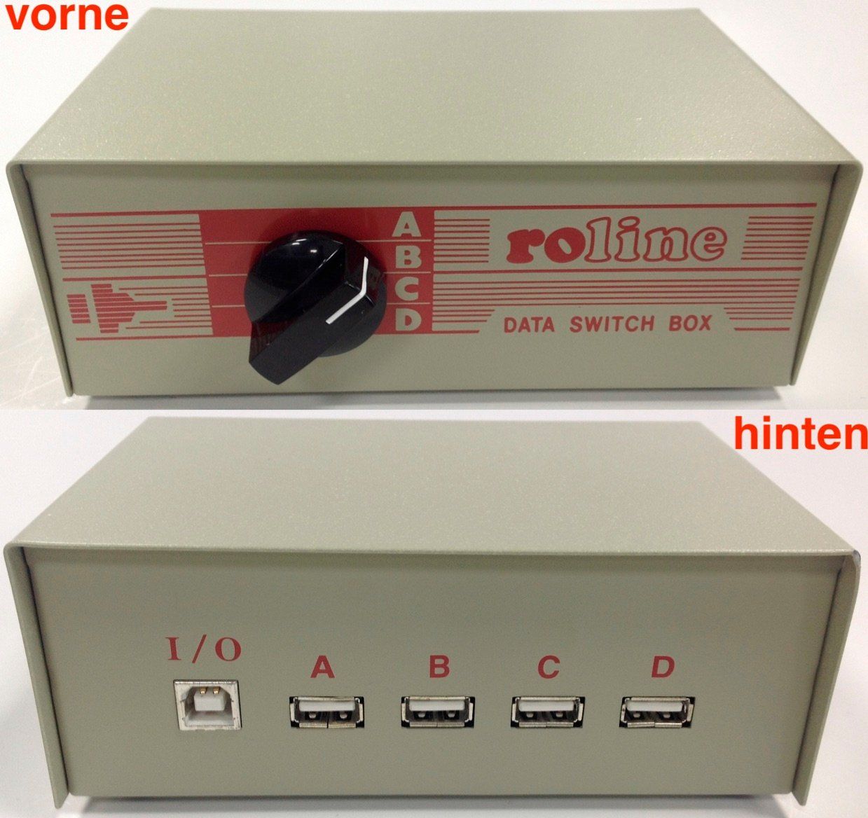 Hub & Switch: Roline Switch USB-2.0 1xB-zu-4xA grau – Nuovo (secondo la descrizione) da Reinach AG venduto da RiesenServicesGmbH