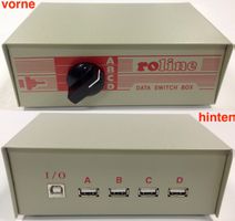 Roline Switch USB-2.0 1xB-zu-4xA grau