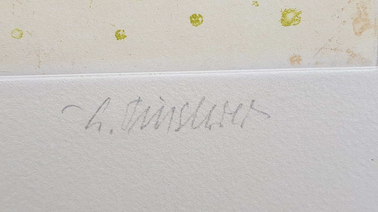 Grafica & Litografie: Alfred Finsterer -  1908 - 1996 Stuttgart   -  German Art – Usato da Horw venduto da Kunstreich7 2