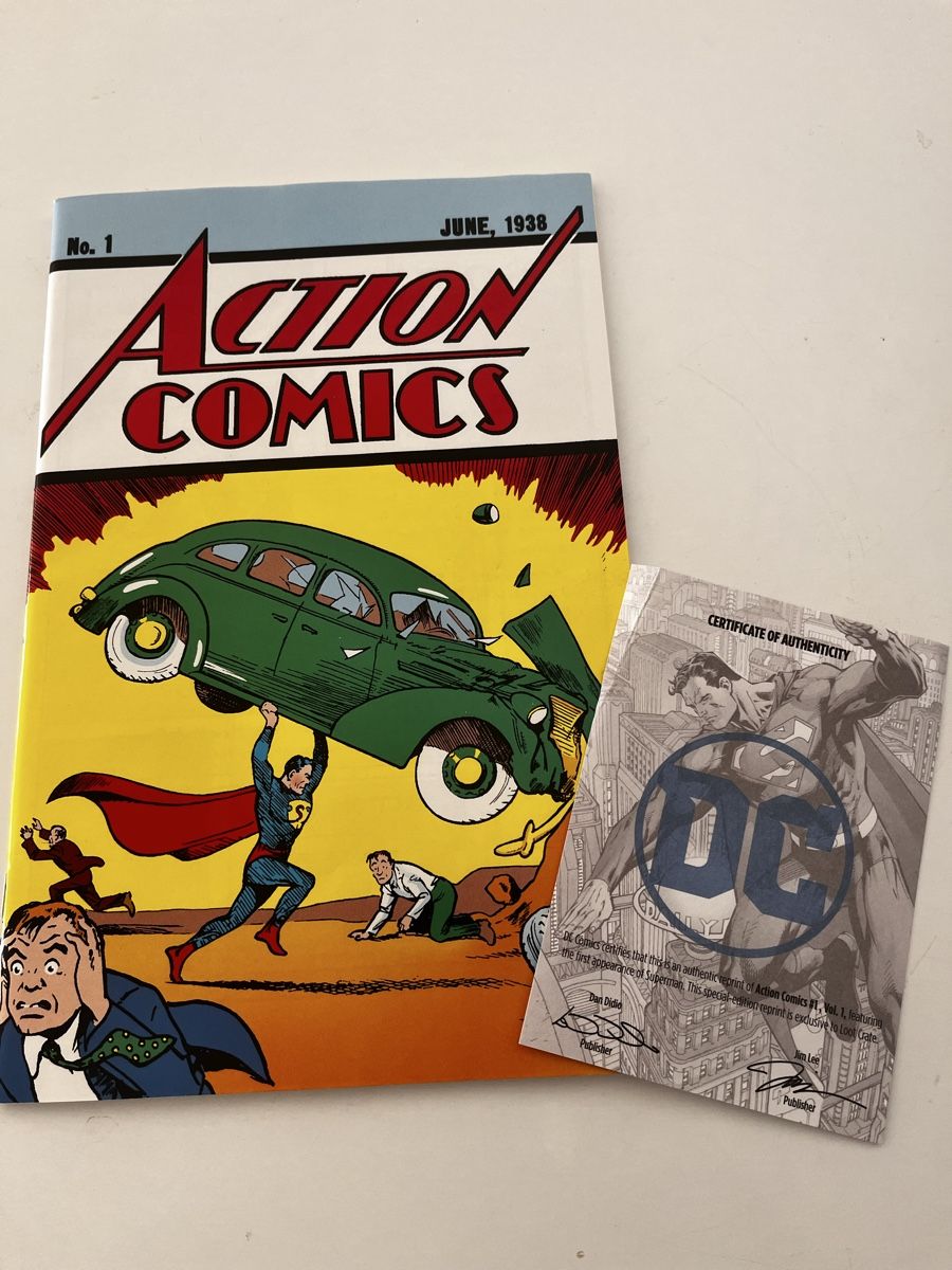 BD: Action Comics 1 Superman Comic mit Echtheitszertifikat – D'occasion à Recherswil par Solheure66