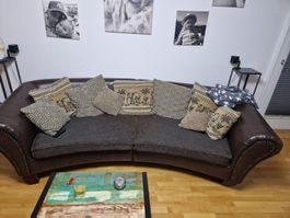 Braunes Sofa (Leder)