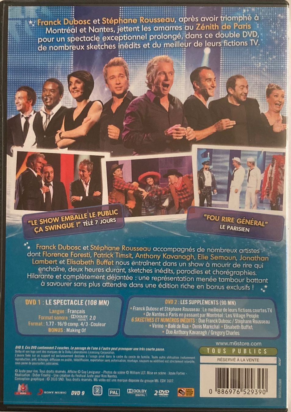 Alle DVDs: FRANCK DUBOSC / STEPHANE ROUSSEAU - PERMISSION ACCORDEE – Gebraucht aus Poliez-Pittet von Newtown-Records 3