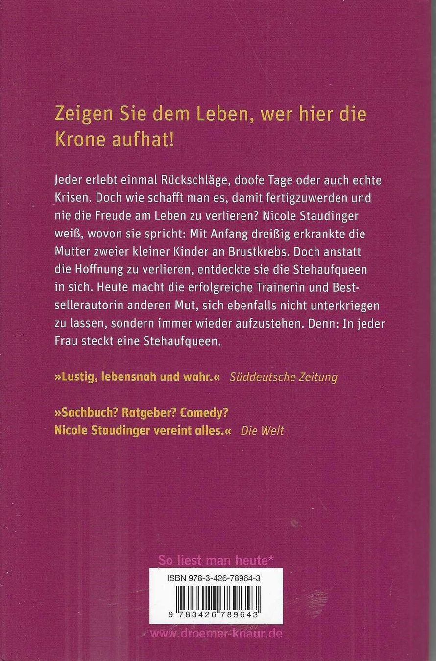 Bücher: Stehaufqueen - Nicole Staudinger – Gebraucht aus Flims - Dorf von Stagediver 1