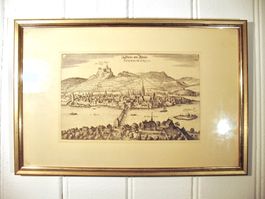 Kupfer Stich MERIAN Stein am Rhein STENIUM AD RHENUM