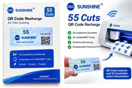 SUNSHINE® 55 CUTS-QR-CODE RECHARGE/zur Aktivierung 55 Cuts