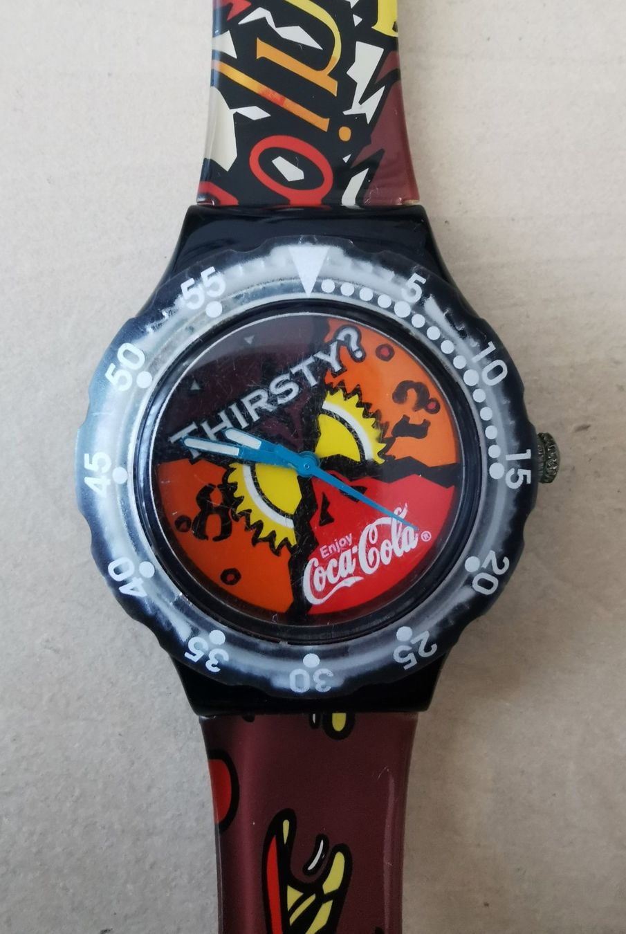 Swatch Orologi: Swatch Uhr Coca-Cola "Thirsty" Modell selten – Usato da Sulgen venduto da mabaeurle 2