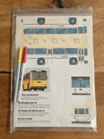 PTT Bastelbogen Bus zum Ausmalen Vintage komplett