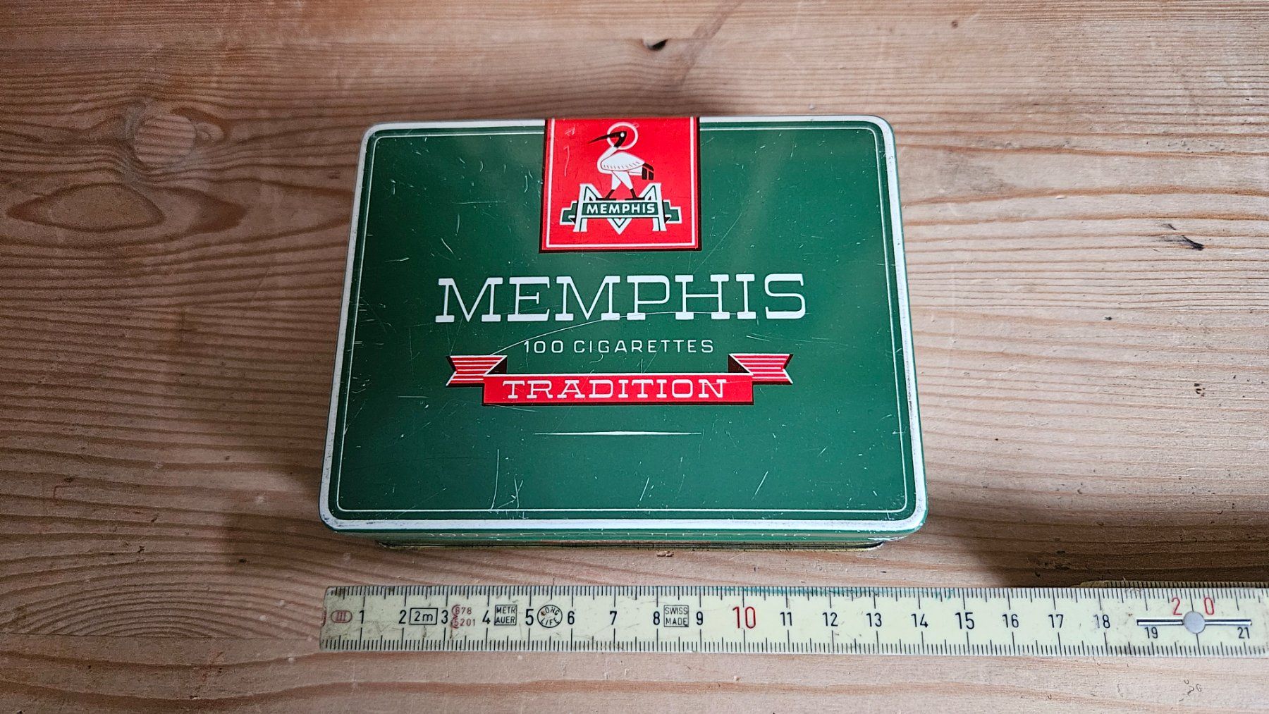 Altro in Decorazioni & Accessori: Memphis Tradition, leere Zigaretten-Dose aus Metall – Usato da Untervaz venduto da FullFlap777 3