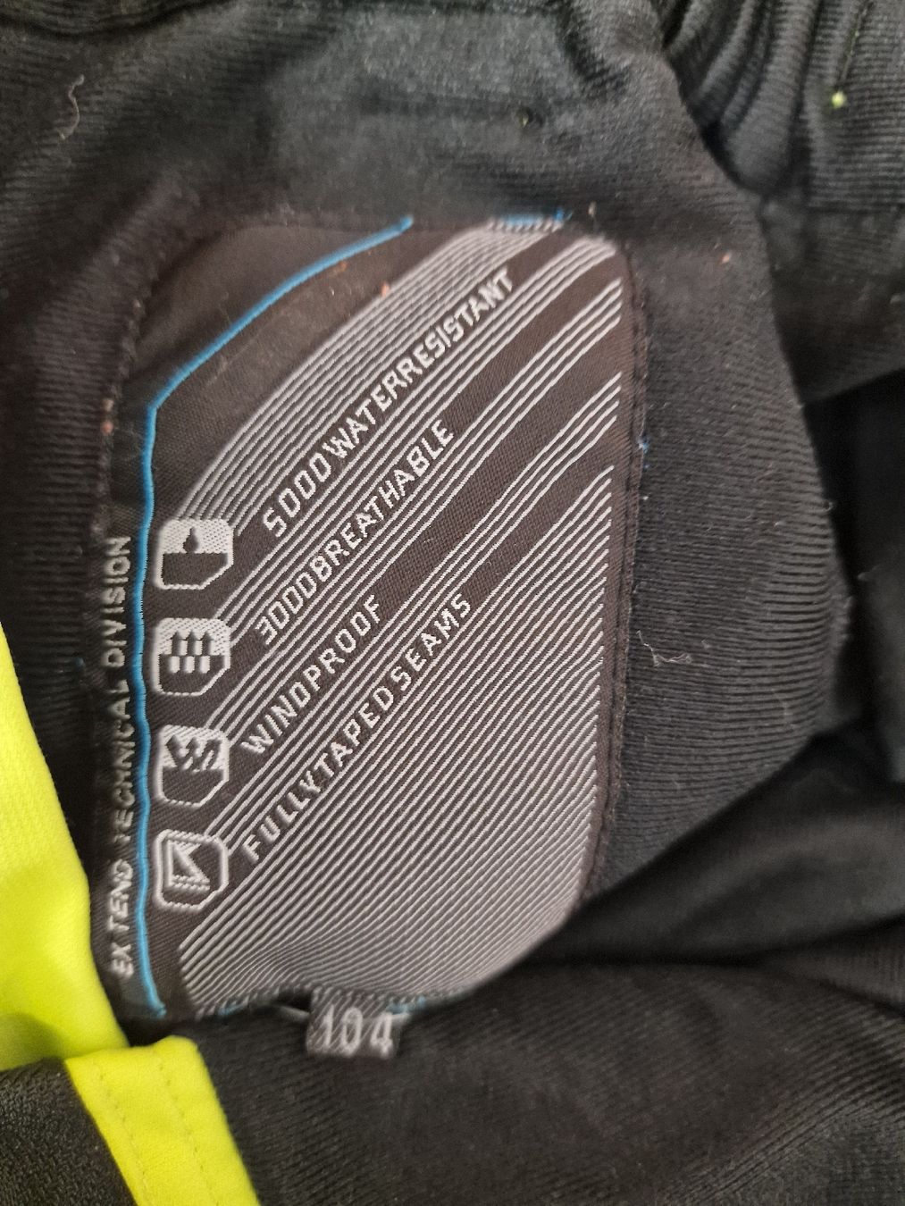 Pantaloni: Skihose Extend Technical Division gelb Grösse 104 – Usato da Zofingen venduto da zit_6pwf 1