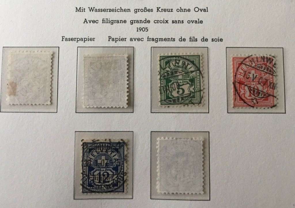 Tutti i francobolli: Ziffermuster 1906, Satz gestempelt, Lot 2 – Usato da Frauenfeld venduto da Interessent1 1