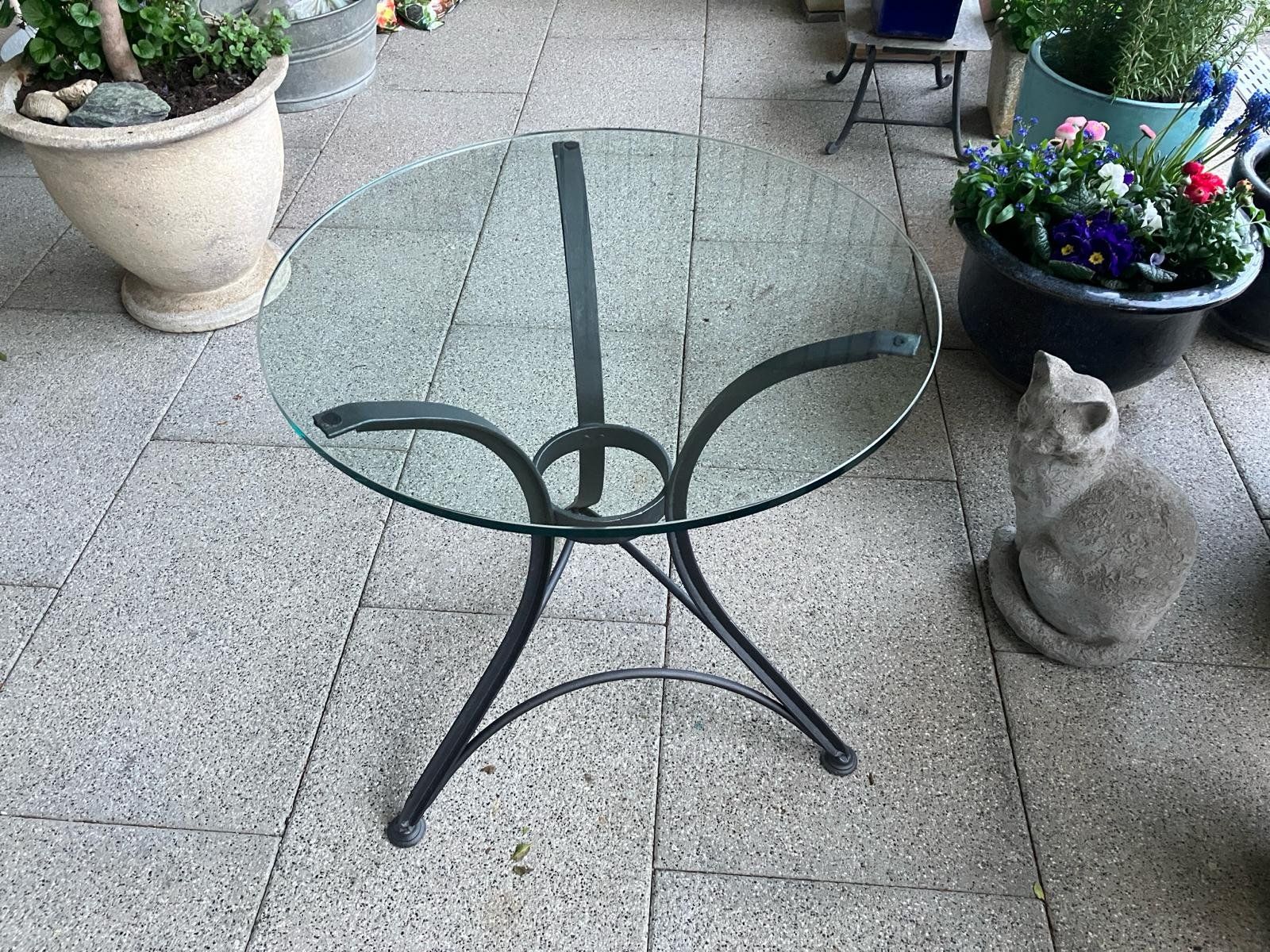 Tavoli: Sofatisch / Couchtisch / altes Eisengestell – Usato da Binz venduto da turner14
