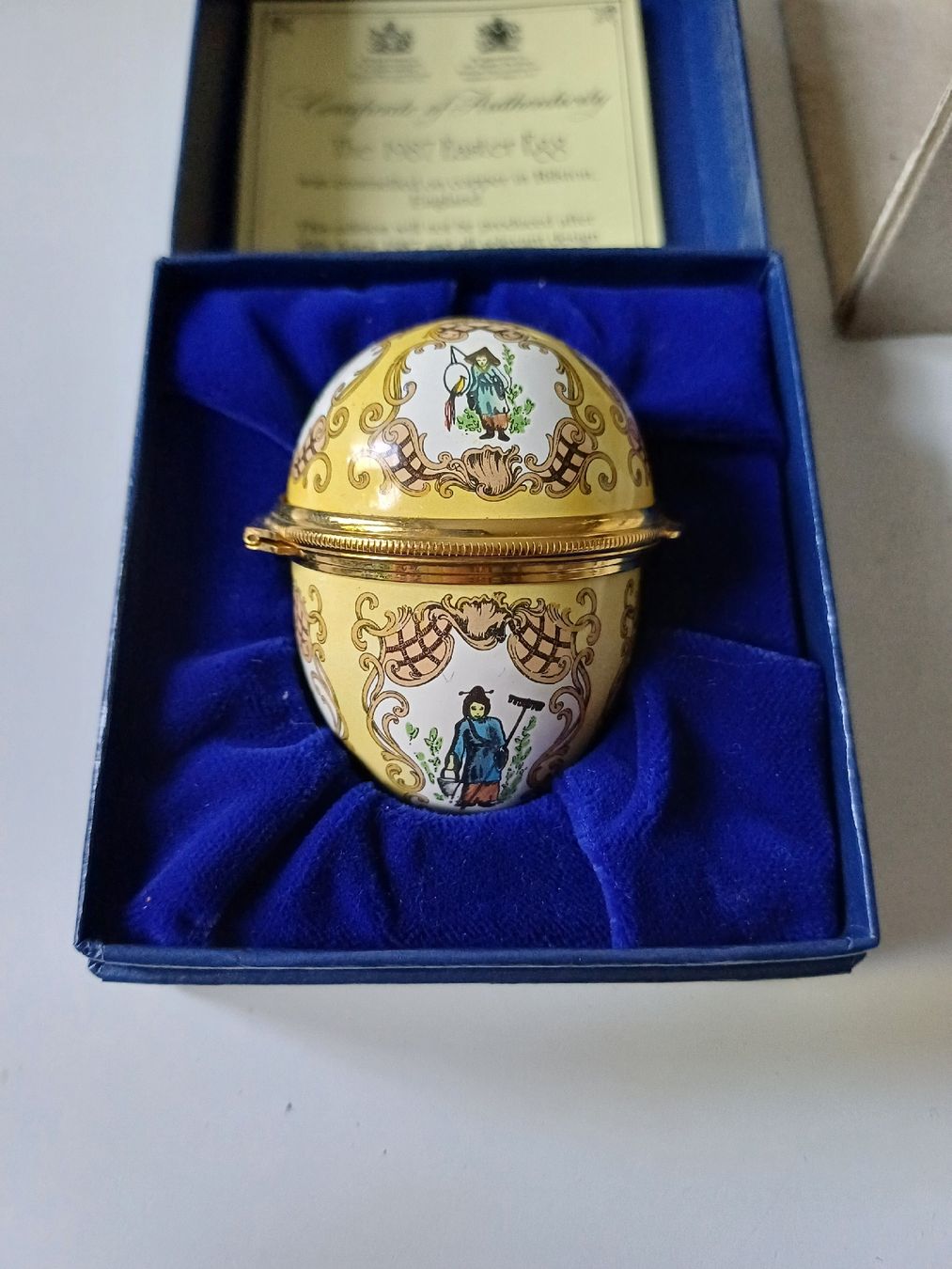 Sonstige Dekorationen & Accessoires: Halcyon Days enamels, Bilston Dose, Easter Egg 1987 – Neu und originalverpackt aus Zürich von Avocadokern 4