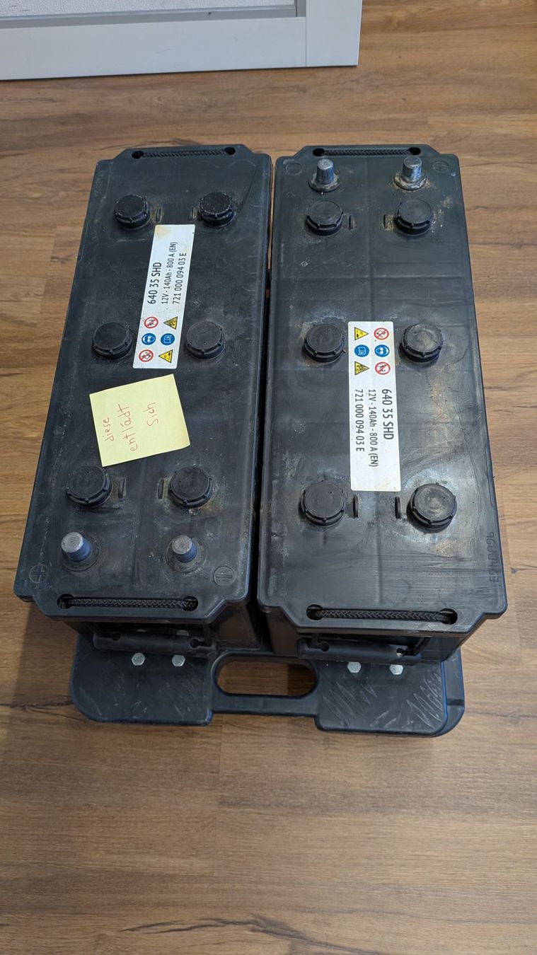 Caricatori & Batterie: 2x  Starterbatterie Nutzfahrzeuge 800A – Usato da Salez venduto da EMERCARO 2