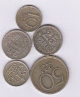5Münze Silber Diverse Jahrgänge- Sweden-Dänemak