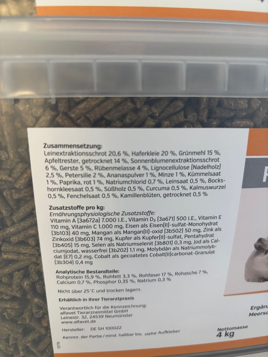 Mangimi: Alfavet RodiCare Basic Futter 7 kg neu ungeöffnet – Nuovo e nell'imballaggio originale da Herzogenbuchsee venduto da ameise02 3